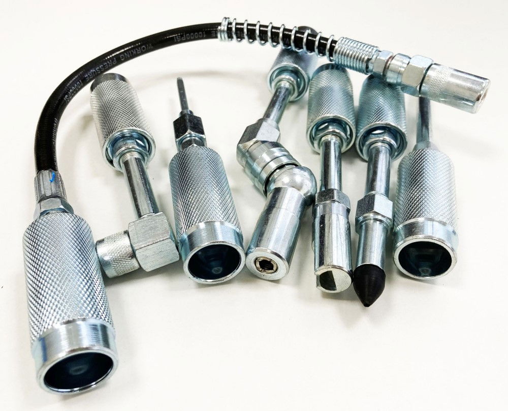 GREASE GUN ADAPTOR SET 7pc - TOOLZONE KDPAU364