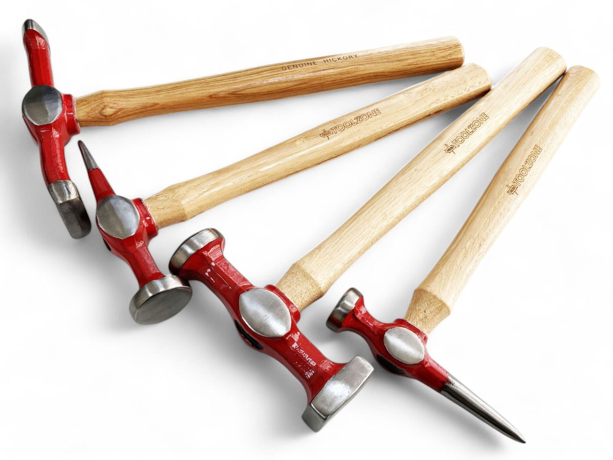 BODY REPAIR KIT 9pc HICKORY HANDLE DROP-FORGED STEEL - TOOLZONE KDPAU372