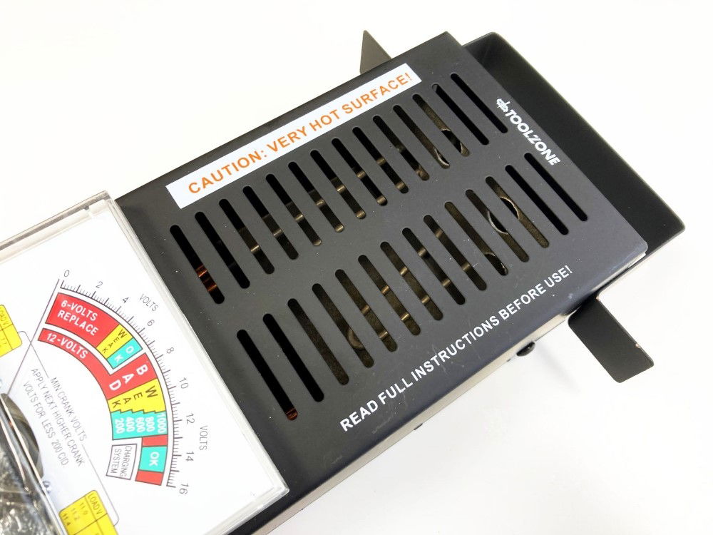 BATTERY TESTER 6/12v 100A ANALOGUE DISPLAY 0-16vdc - TOOLZONE KDPBT030