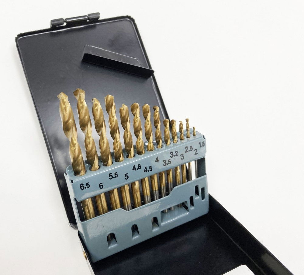 DRILL BIT SET HSS TITANIUM COATED 13PC 1.5-6.5mm - TOOLZONE KDPDR101