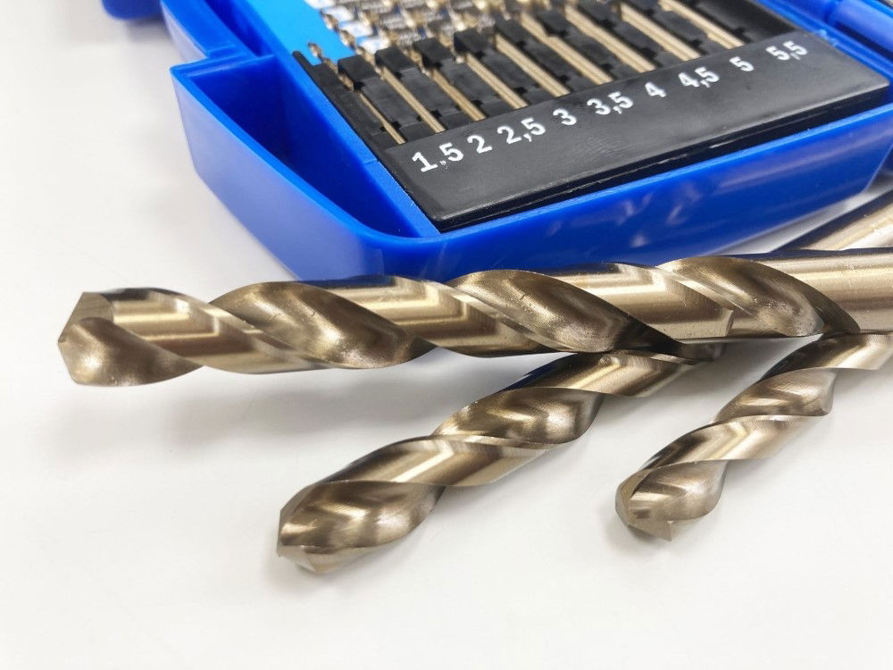 HSS DRILL SET 15PC 5% COBALT 1.5-10mm - TOOLZONE KDPDR389
