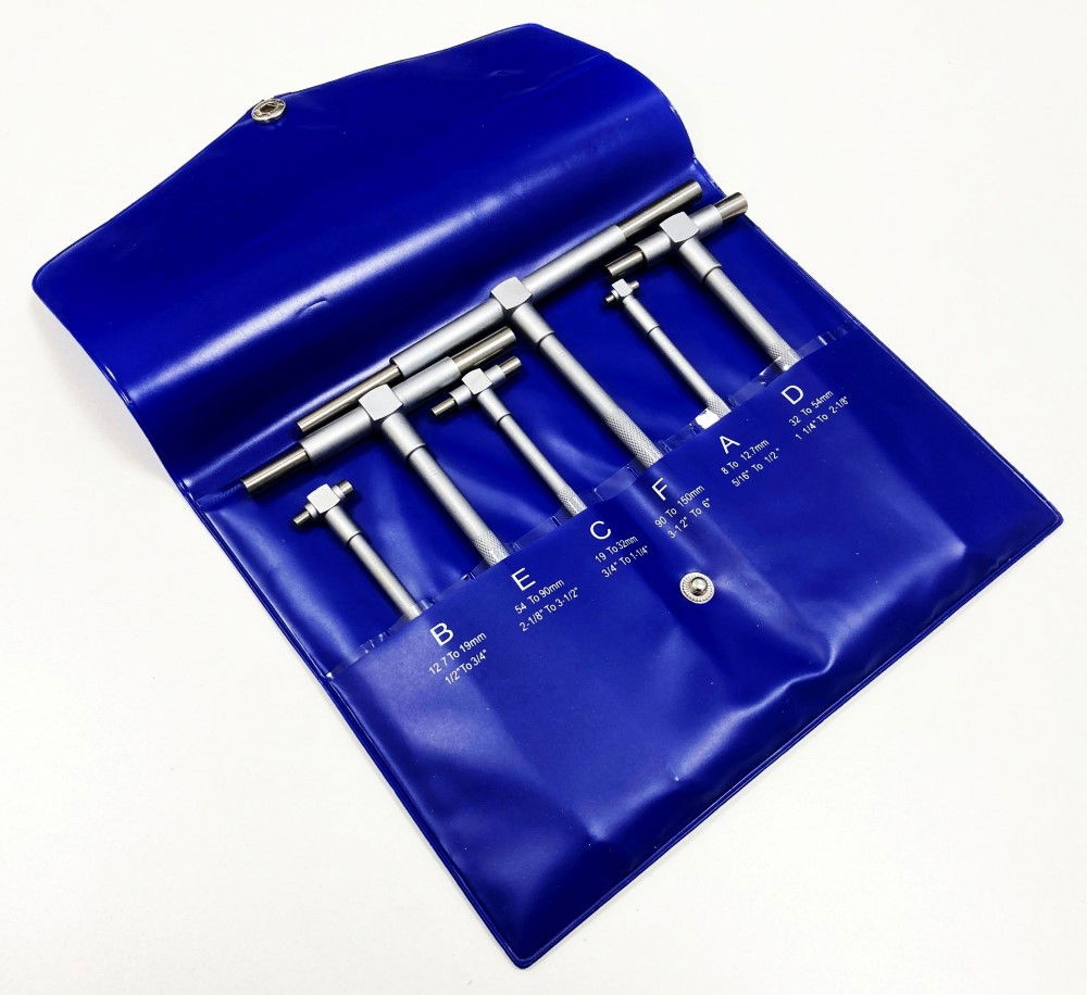 TELESCOPING GAUGE SET 6PC STAINLESS STEEL 5/16-6 - TOOLZONE KDPMS059