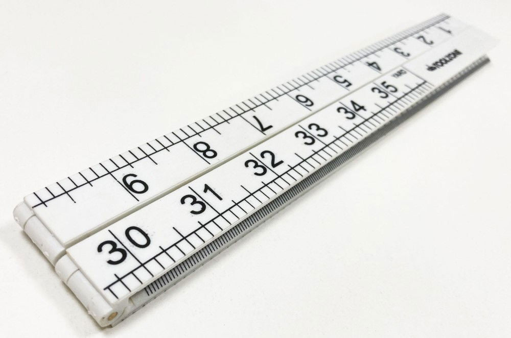 FOLDING PLASTIC RULE 1m METRIC AND IMPERIAL - TOOLZONE KDPMS165