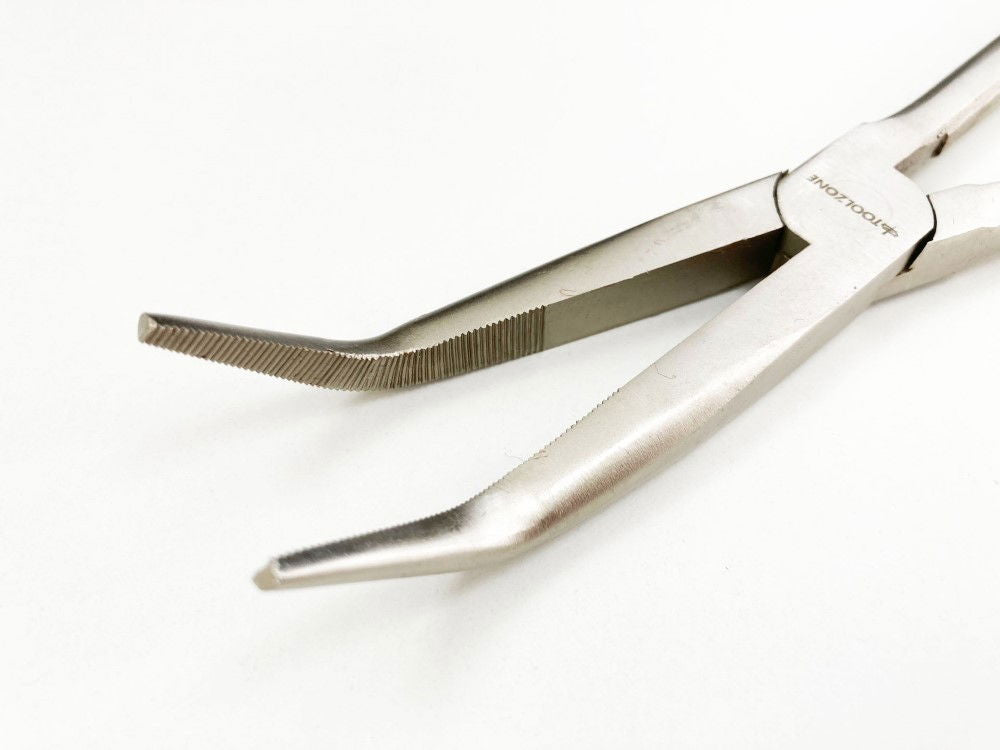 BENT NOSE PLIERS 45 DEGREE 11 CRV SOFT GRIP HANDLES - TOOLZONE KDPPL133