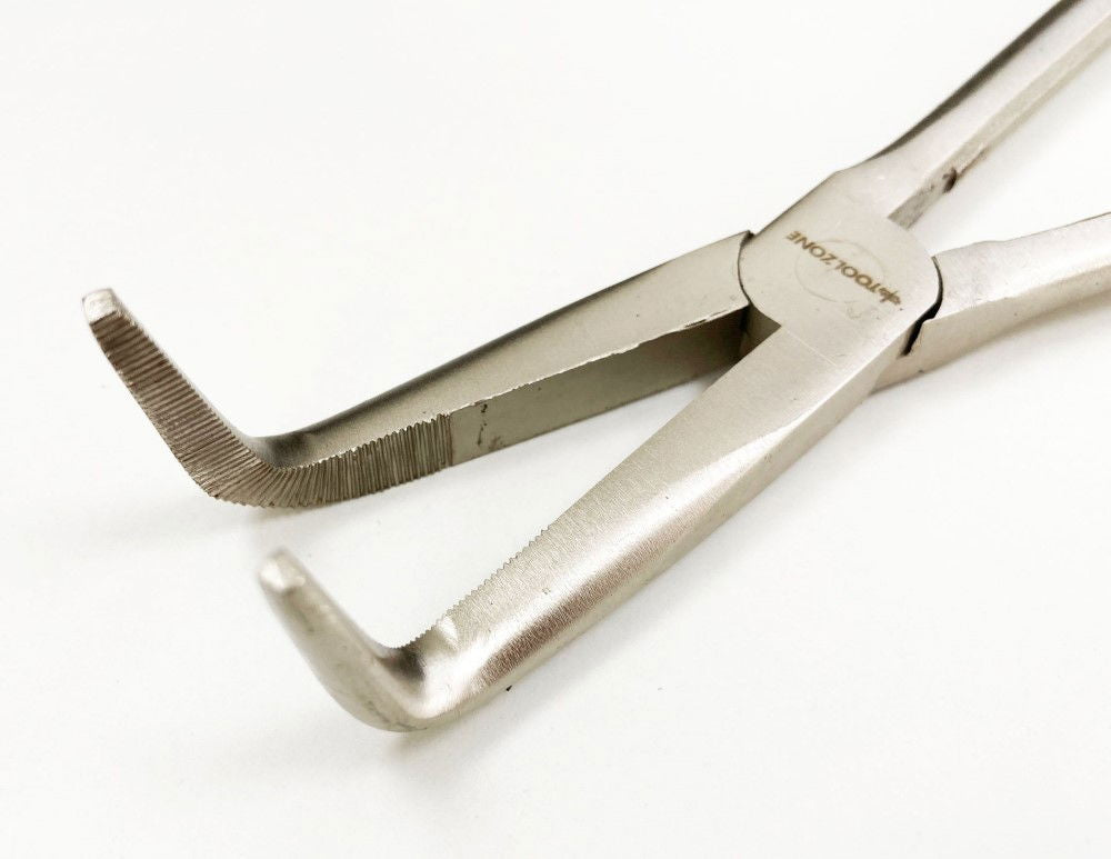 BENT NOSE PLIERS 90 DEGREE 11 CRV SOFT GRIP HANDLES - TOOLZONE KDPPL134