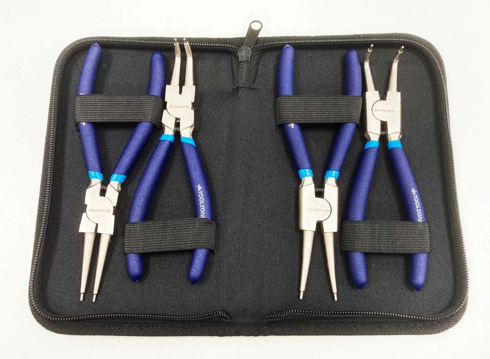 CIRCLIP PLIER SET 4PC 7 CRV 6150 DROP FORGED STEEL - TOOLZONE KDPPL138