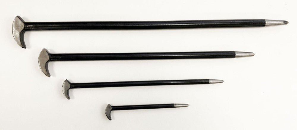 PRY BAR SET HEEL & TOE 4PC 6, 12, 16, 20 DROP FORGED - TOOLZONE KDPPN087