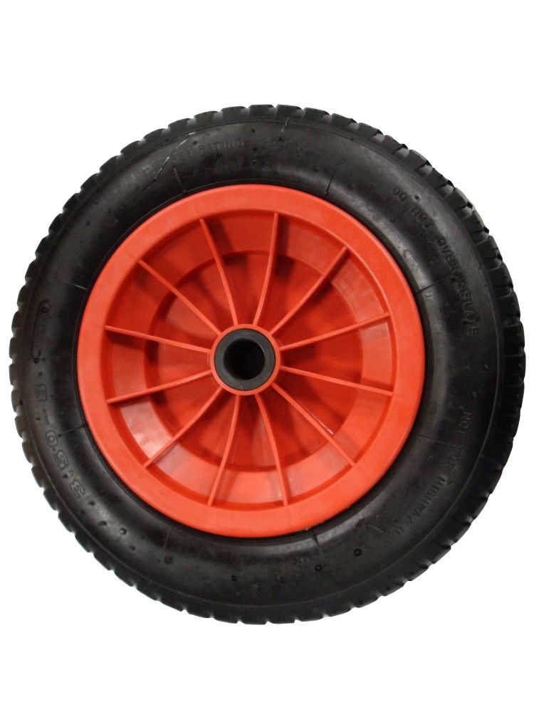 WHEELBARROW WHEEL 350x85mm 4PLY 25mm BORE 3.50-8 - TOOLZONE KDPRM026
