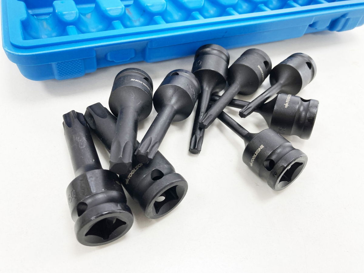 IMPACT STAR BIT SET 9PC T20-T70 1/2 DRIVE - TOOLZONE KDPSD071