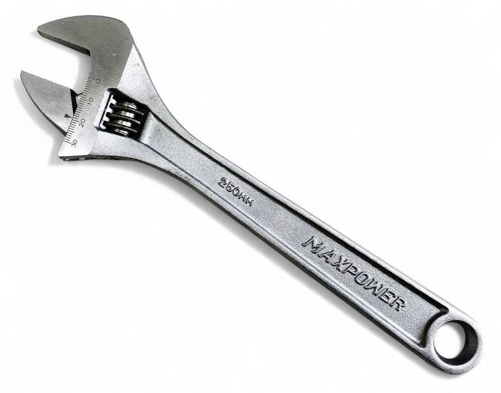ADJUSTABLE SPANNER 10 MAX JAW 30mm DROP FORGED SATIN FINISH - TOOLZONE KDPSP052