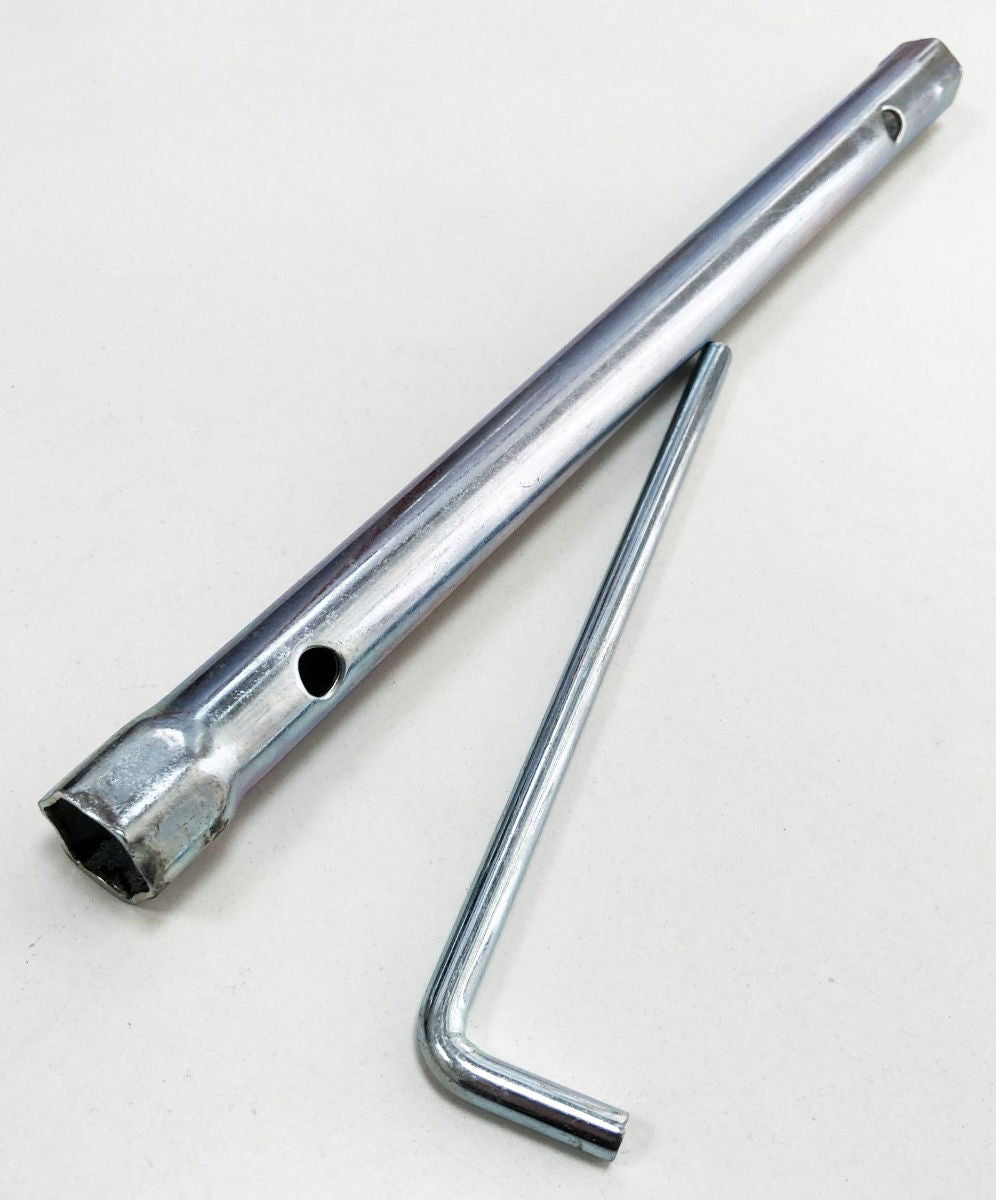 SPARK PLUG SPANNER 16 x 18mm 300mm INTEGRAL L SHAPE TOMMY BAR - TOOLZONE KDPSP197