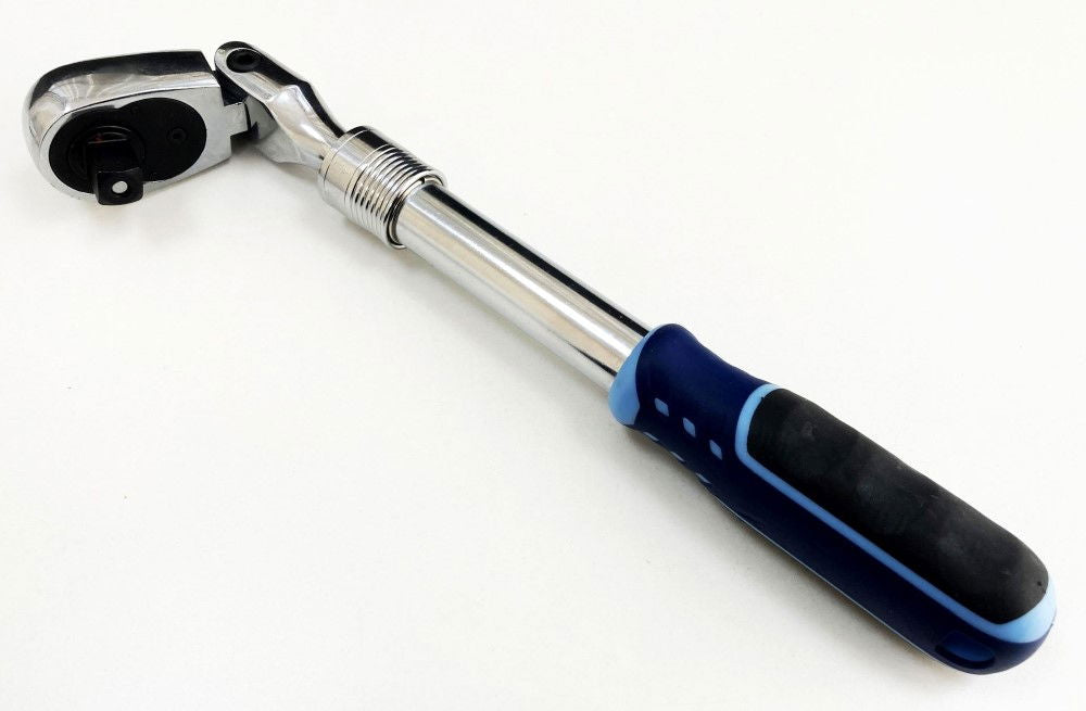 RATCHET FLEXI HEAD EXTENDABLE 1/2 DRIVE 335-480mm SOFTGRIP CRV - TOOLZONE KDPSS224