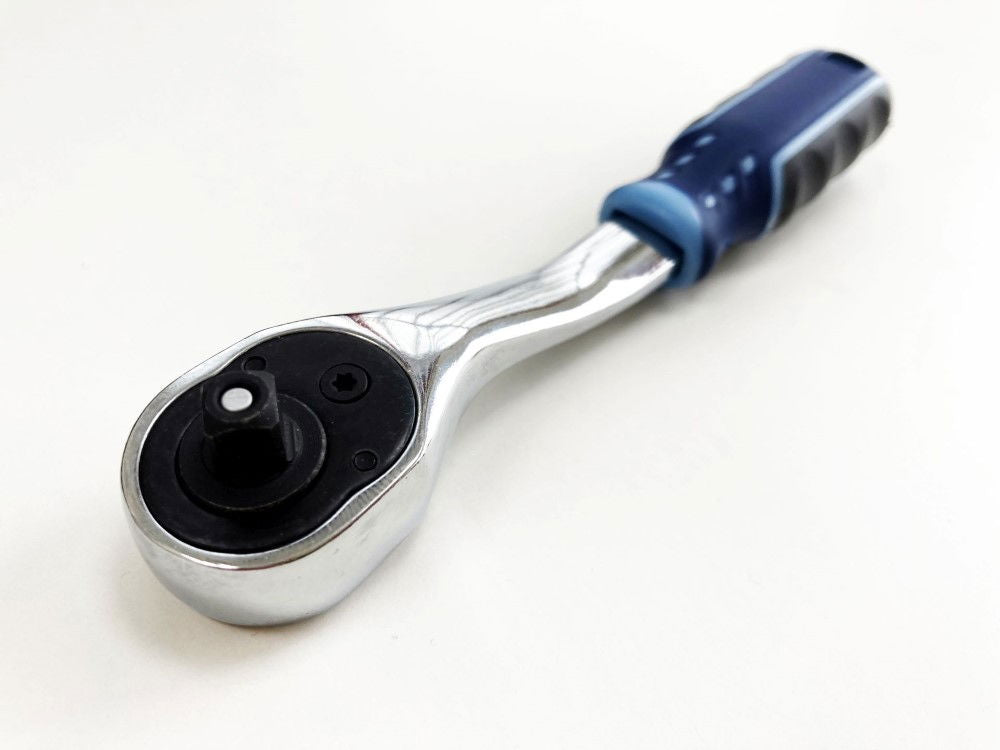 RATCHET HANDLE 1/4 DRIVE 90 TEETH 3 COLOUR CRV - TOOLZONE KDPSS230