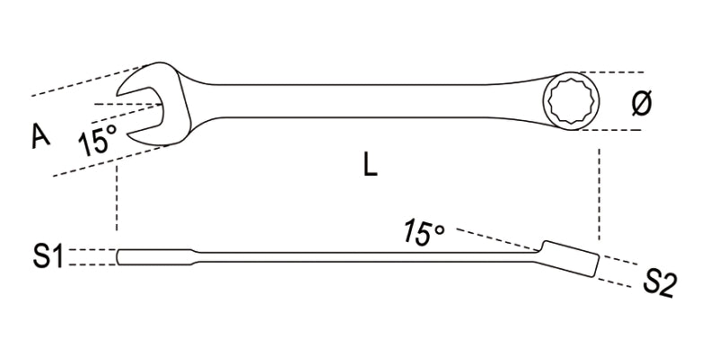 Reversible Ratcheting Combination Spanner Wrench 11mm - Beta Tools 142 11