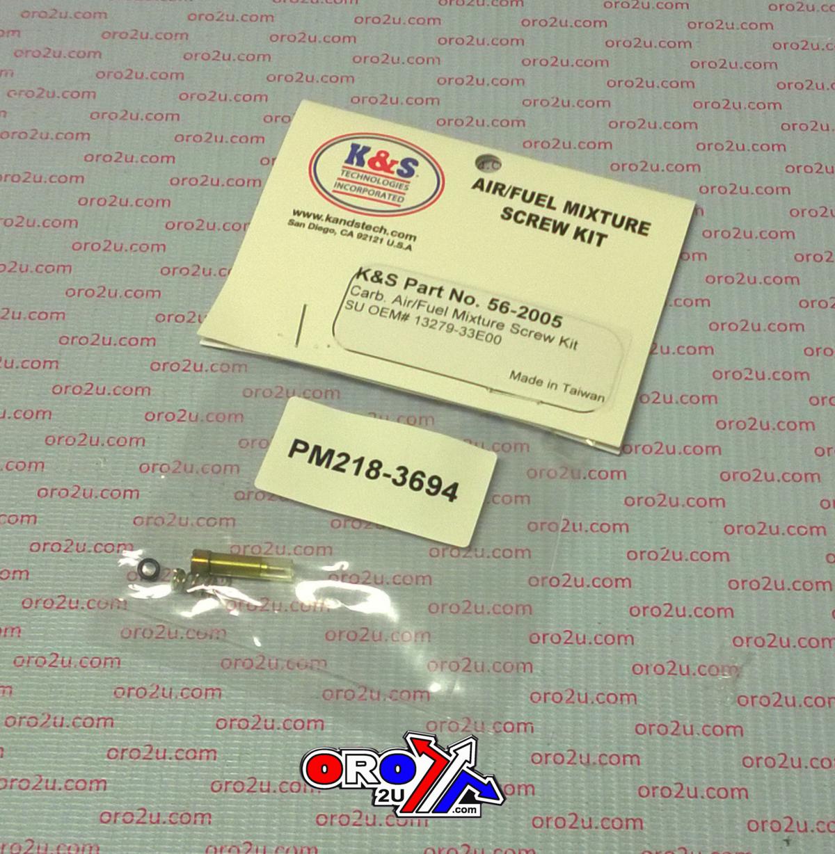 AIR FUEL SCREW KIT SUZUKI GSX, 13279-33E00, SUZUKI ROAD GSX-R, KS 56-2005