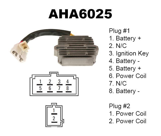 REGULATOR HONDA GOLD WING, 31600-463-008, 31600-MG9-010, AHA6025 ROAD