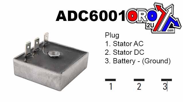 REGULATOR 12V / 8A DUCATI, APRILIA, ARROWHEAD ADC6001