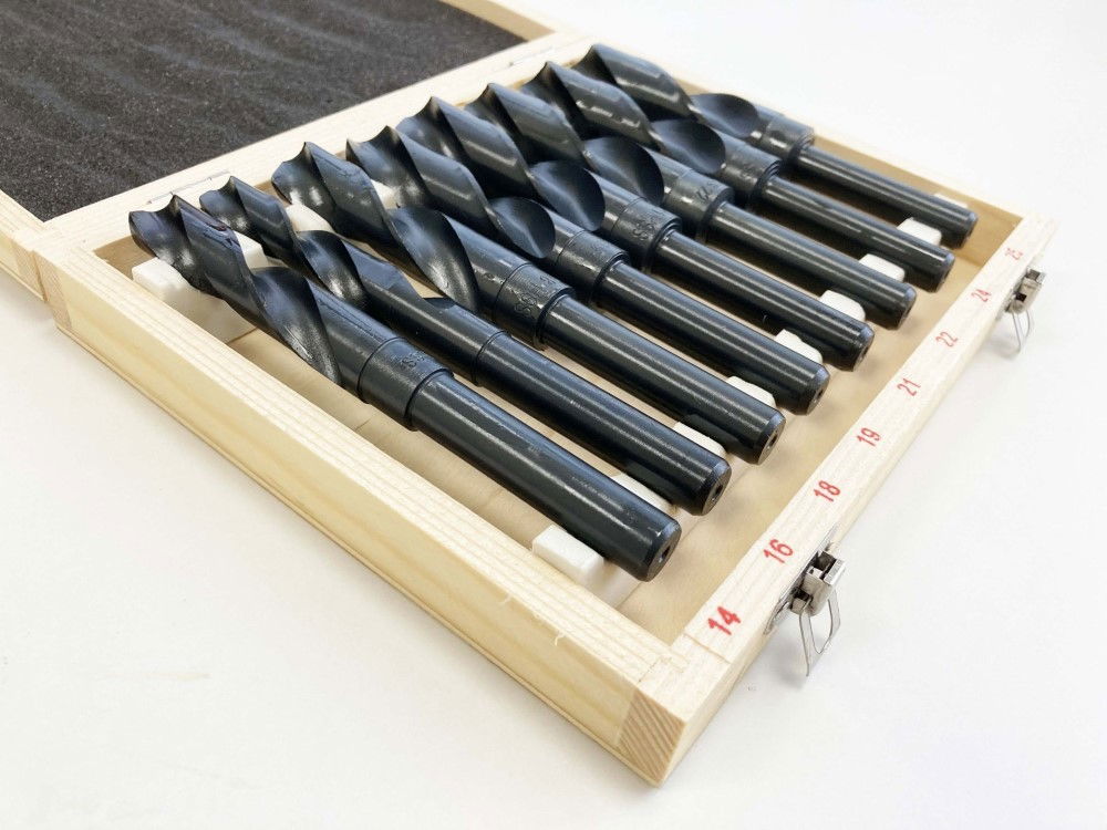 HSS DRILL SET 8PC 14-25mm 1/2 SHANK - TOOLZONE KDPDR307
