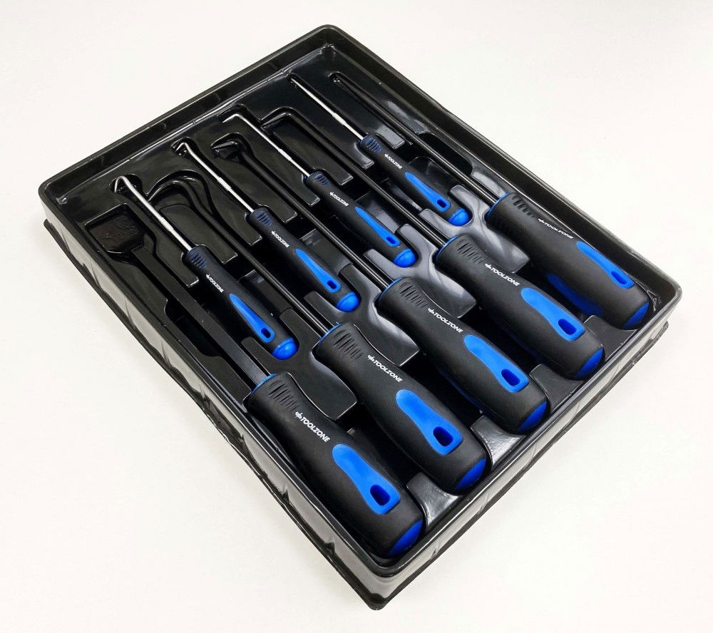 SCRAPER AND HOOK SET 9 PIECE CHROME VANADIUM STEEL - TOOLZONE KDPHB193