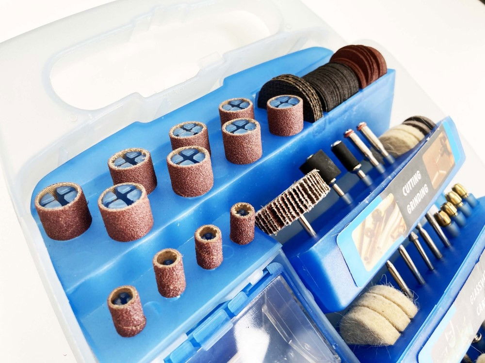 ROTARY ACCESSORY KIT 150pc FOR GRINDING POLISHING CUTTING DRILLING - TOOLZONE KDPHB261