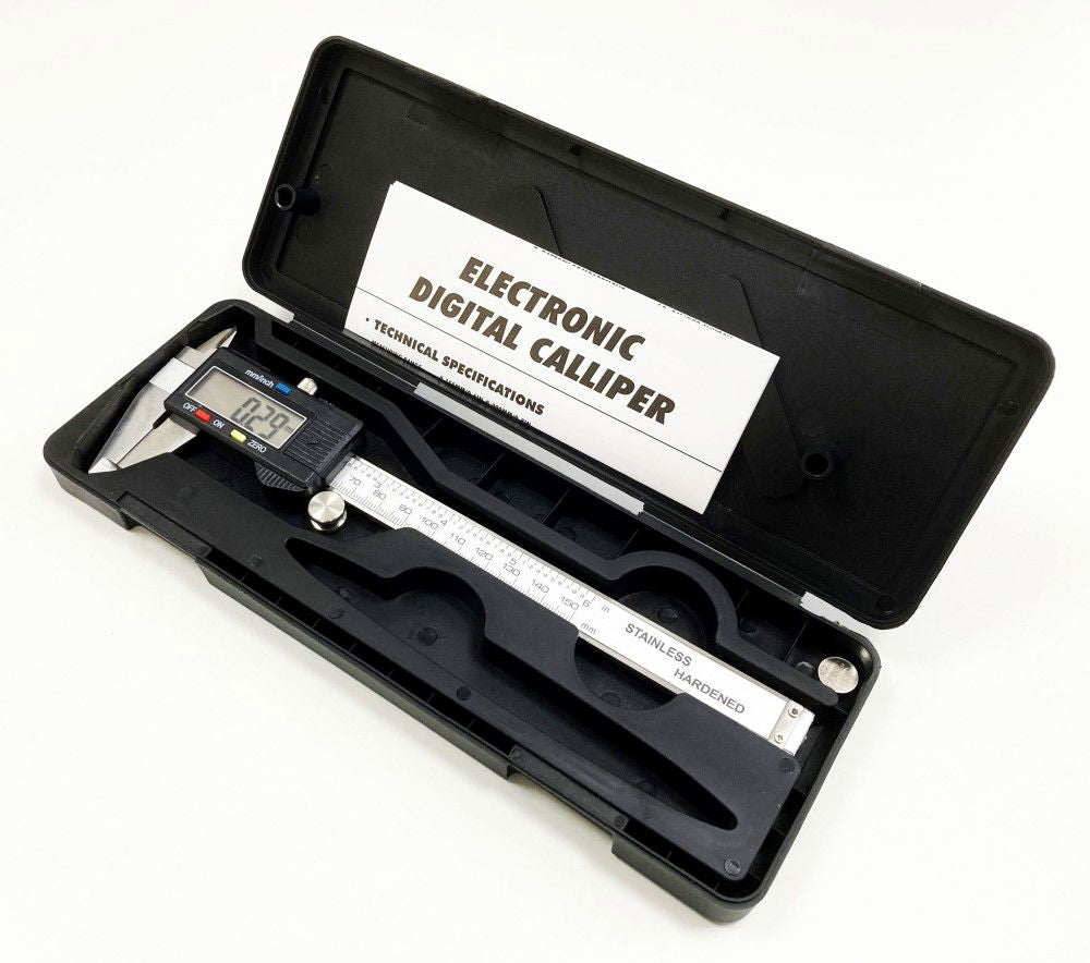 DIGITAL VERNIER CALIPER 150mm IN CASE +/-0.02mm ACCURACY - TOOLZONE KDPMS092