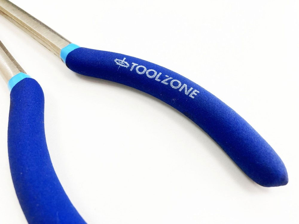 BENT NOSE PLIERS 45 DEGREE 11 CRV SOFT GRIP HANDLES - TOOLZONE KDPPL133