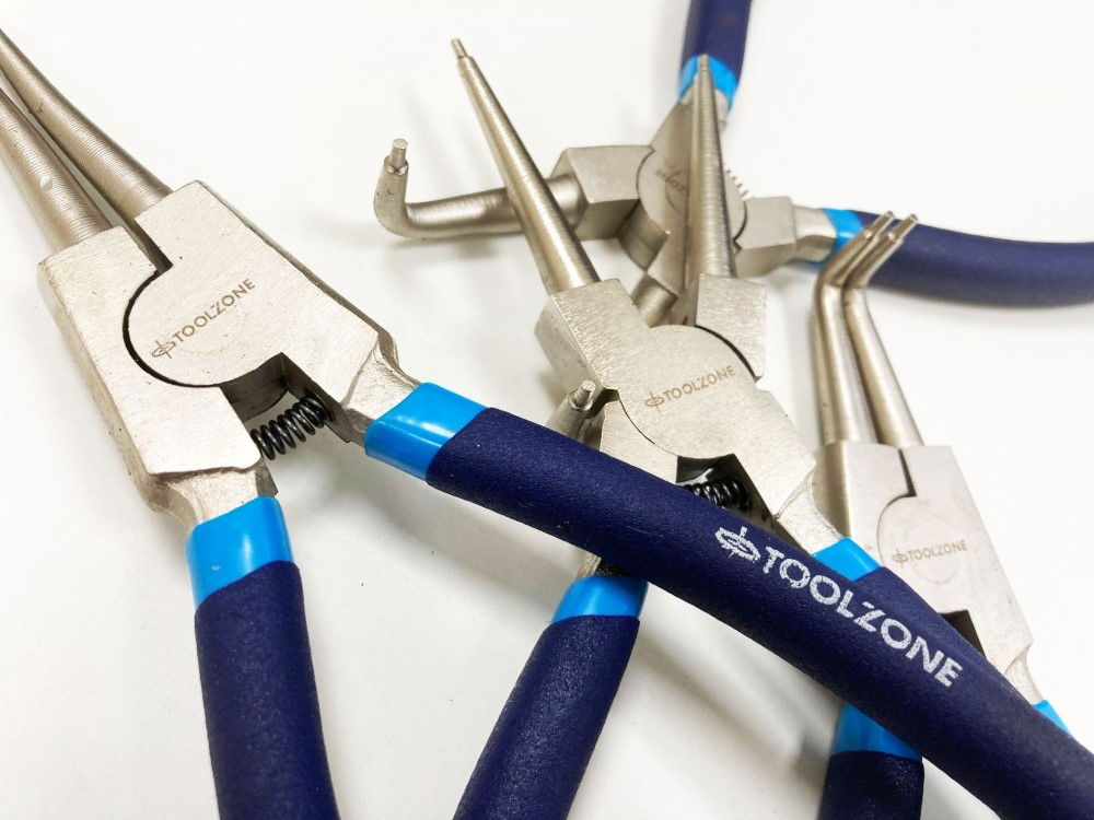 CIRCLIP PLIER SET 4PC 9 CRV 6150 DROP FORGED STEEL - TOOLZONE KDPPL139
