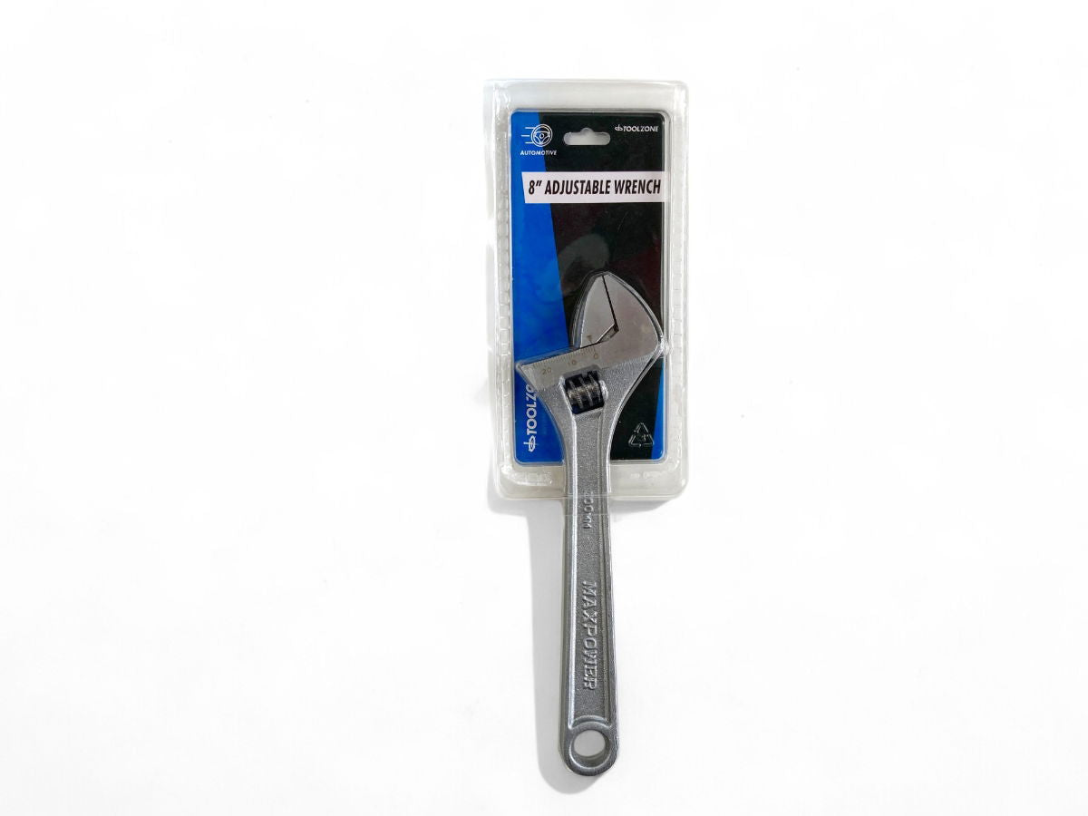 ADJUSTABLE SPANNER 8 MAX JAW 25mm DROP FORGED SATIN FINISH - TOOLZONE KDPSP051