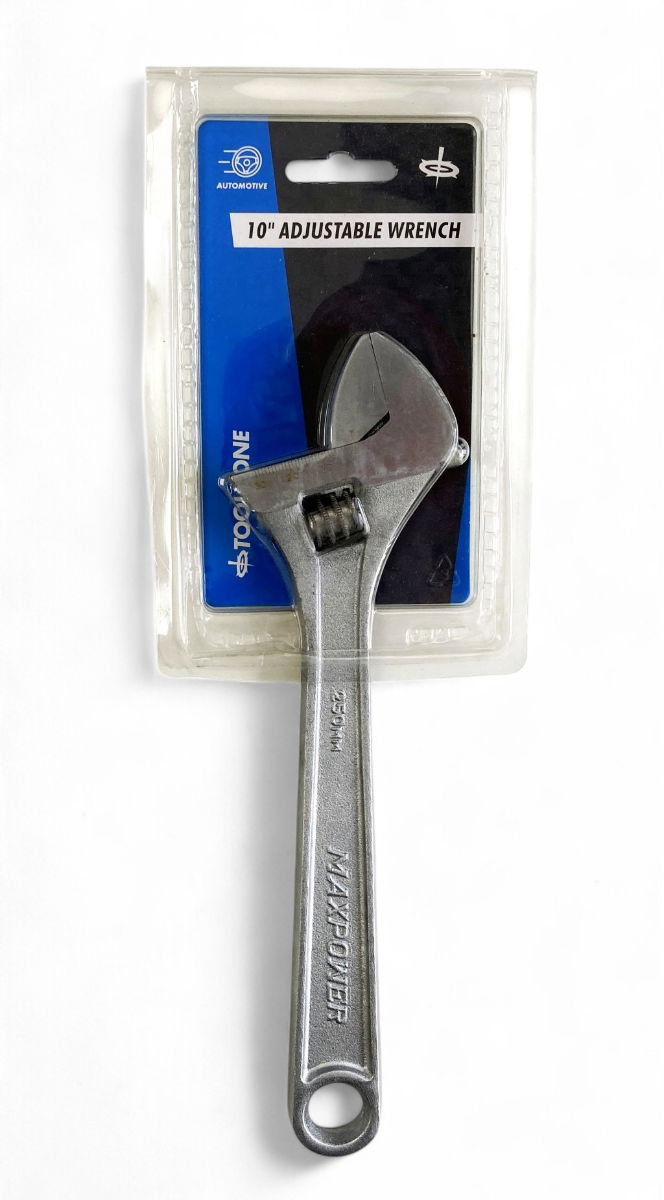 ADJUSTABLE SPANNER 10 MAX JAW 30mm DROP FORGED SATIN FINISH - TOOLZONE KDPSP052