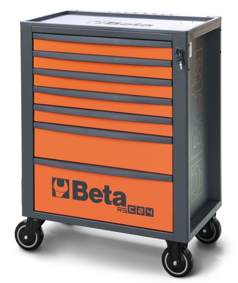 Mobile Roller Cab 7 Drawers Reinforced Worktop 800kg Capacity - Beta Tools RSC24/7-N