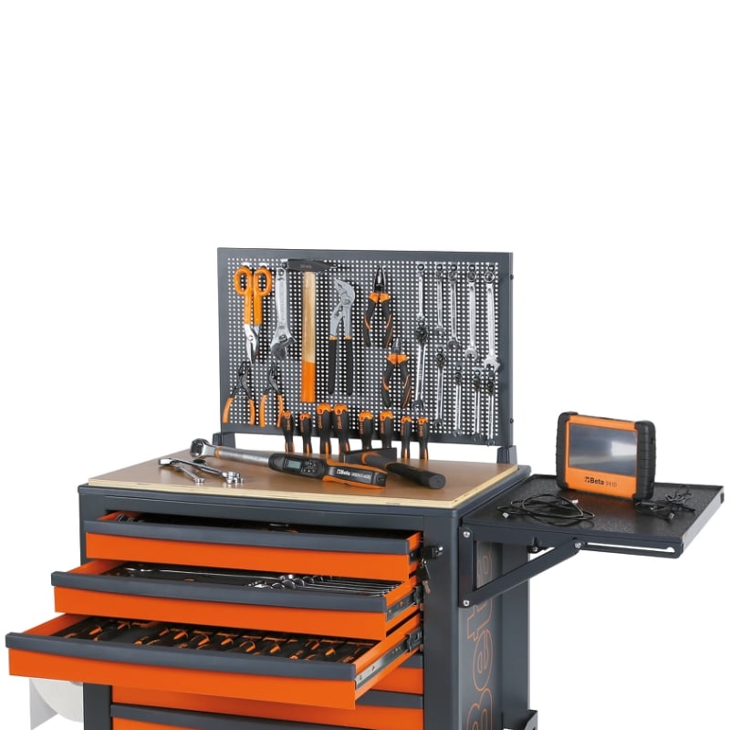 Mobile Roller Cab 6 Drawers Anti-Tilt System Reinforced Worktop 800kg Capacity - Beta Tools RSC24A/6-O