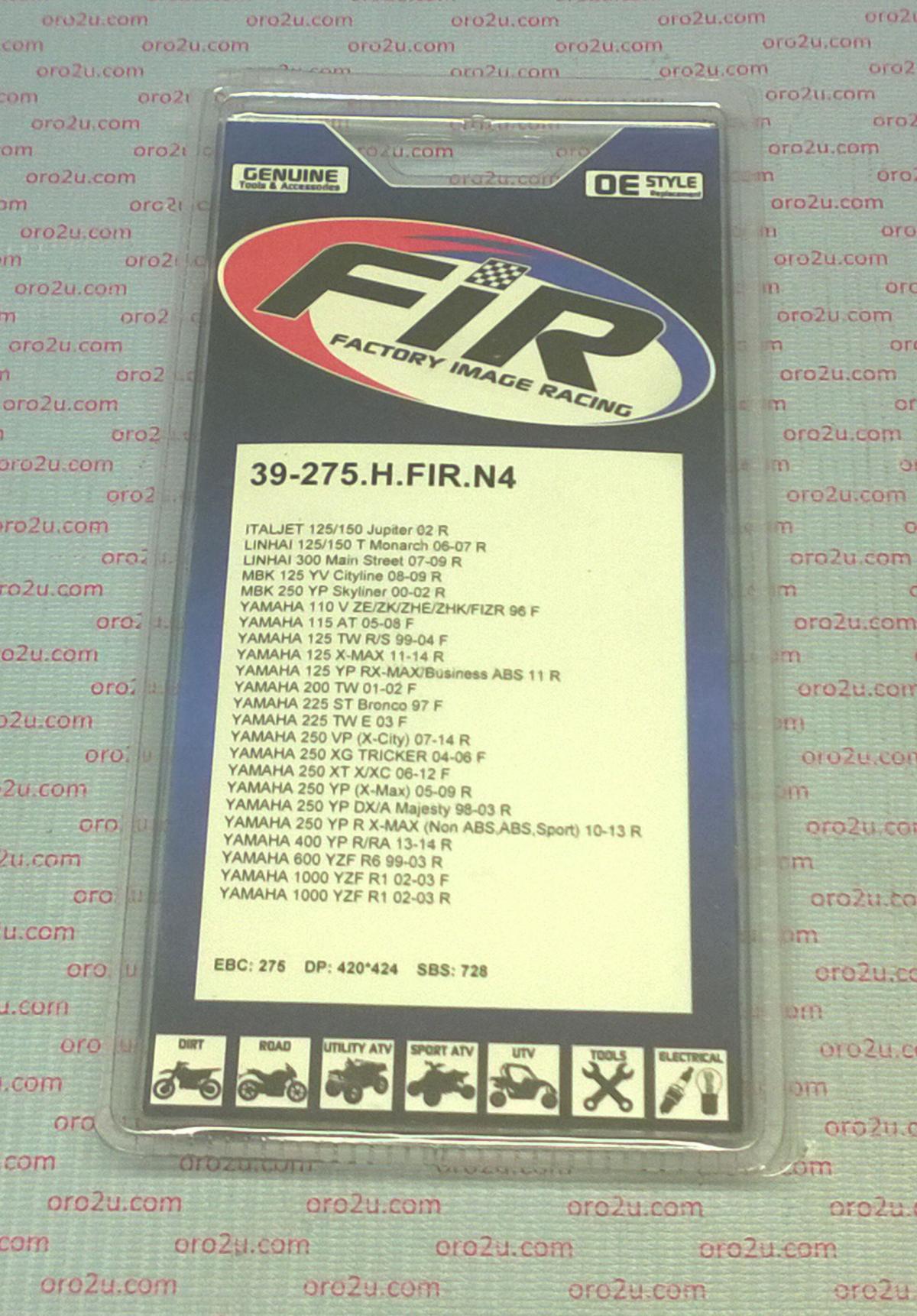 BRAKE PADS SINTERED METAL N4 DB2051.RD-ER