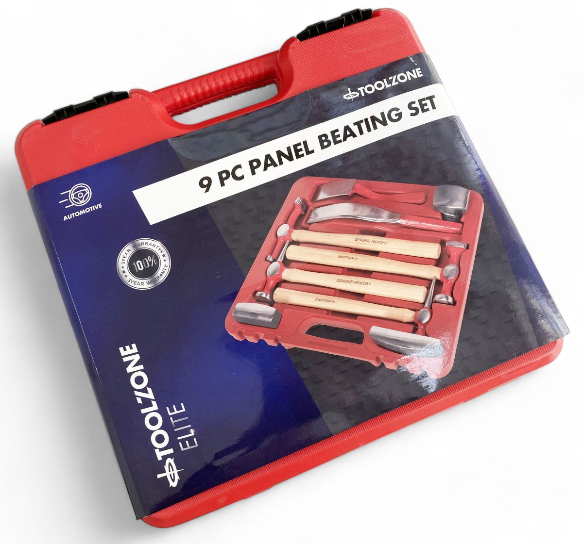 BODY REPAIR KIT 9pc HICKORY HANDLE DROP-FORGED STEEL - TOOLZONE KDPAU372