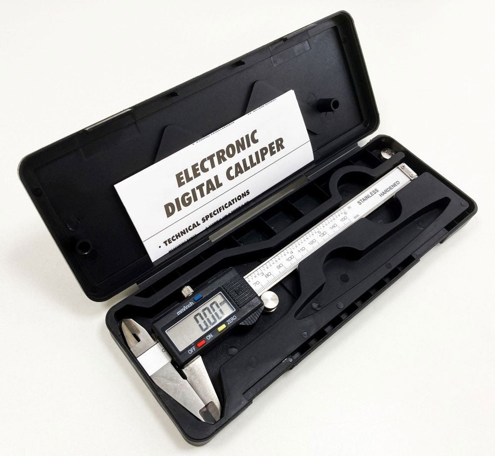 DIGITAL VERNIER CALIPER 150mm IN CASE +/-0.02mm ACCURACY - TOOLZONE KDPMS092