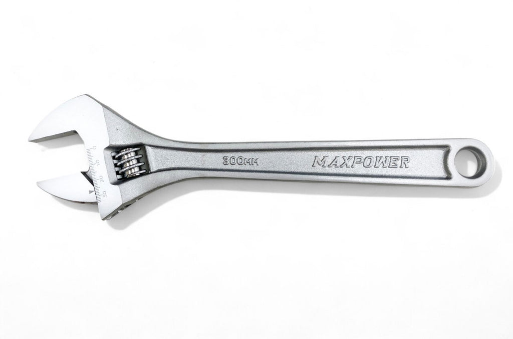 ADJUSTABLE SPANNER 12 MAX JAW 35mm DROP FORGED SATIN FINISH - TOOLZONE KDPSP053