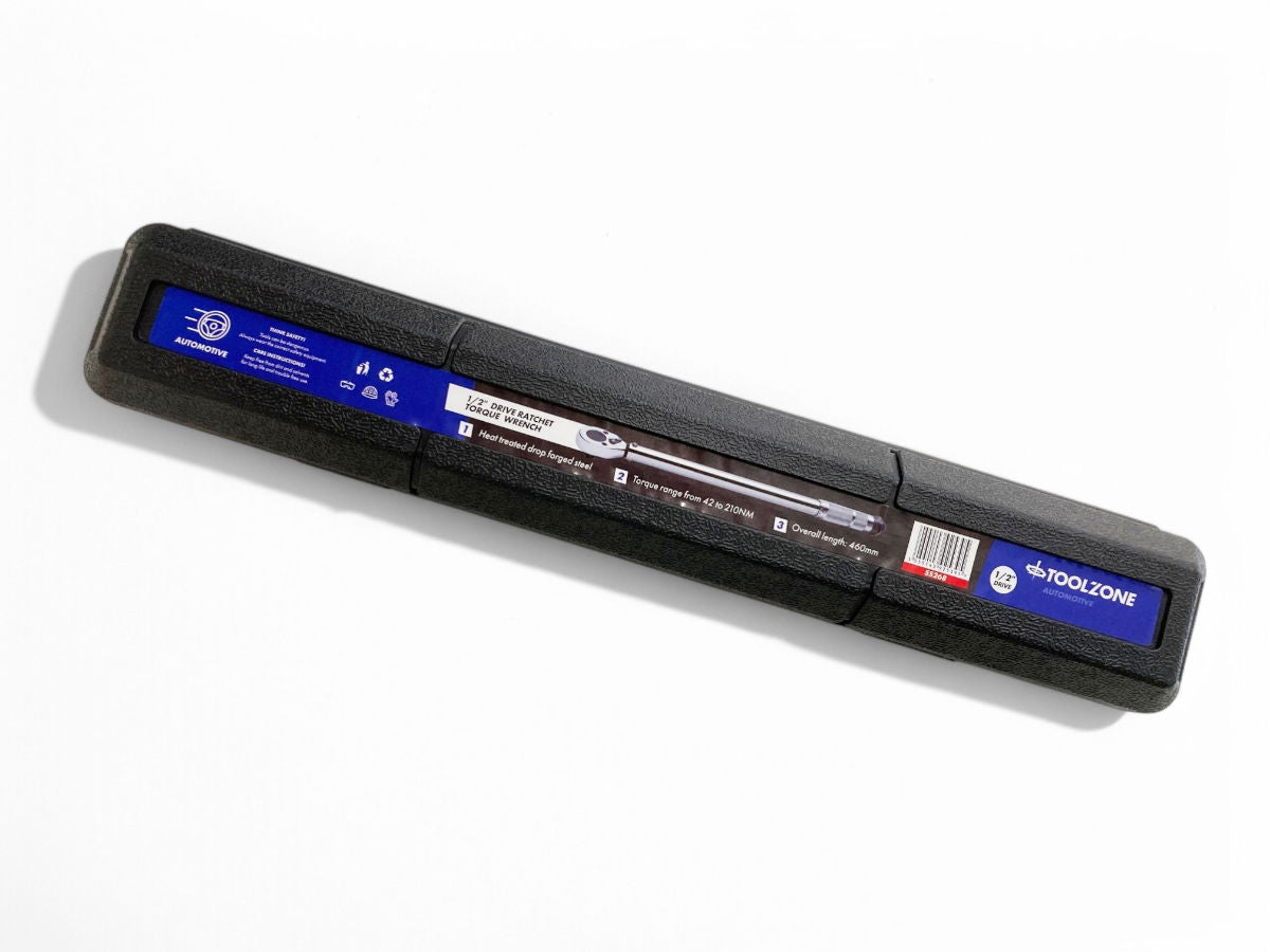 TORQUE WRENCH 1/2 DRIVE 42-210nm 460mm HEAT TREATED STEEL - TOOLZONE KDPSS268