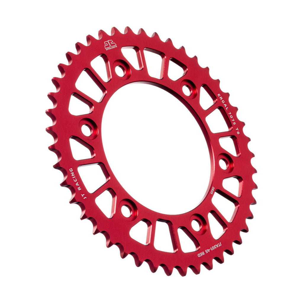 REAR SPROCKET ALLOY RED RACELITE JTA301.45RED