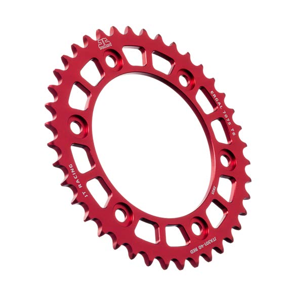 REAR SPROCKET ALLOY BLACK RACELITE JTA301.40RED