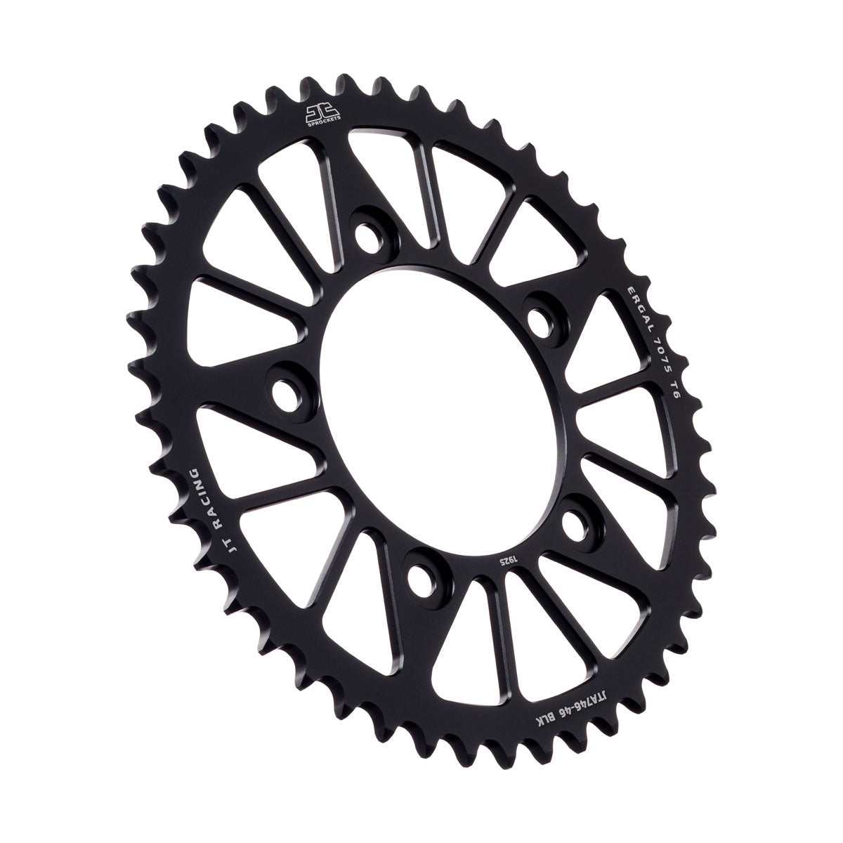 REAR SPROCKET ALLOY BLACK JTA746.45BLK JT RACELITE 7075-T6