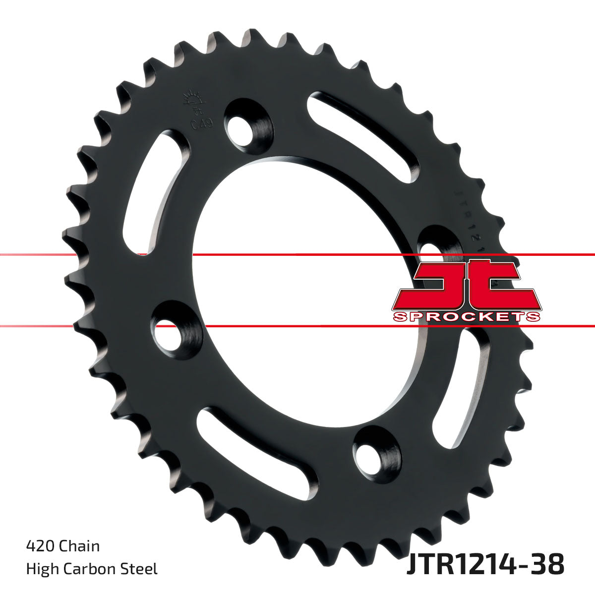 REAR SPROCKET JTR1214.38 420 BLACK SR1214-