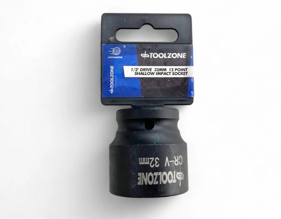 32mm IMPACT SOCKET 1/2inc 12-POINT SHALLOW CR-V - TOOLZONE KDPSS272