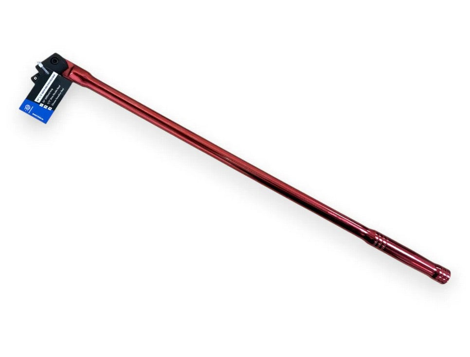 RED 24" X 1/2"  FLEXIBLE KNUCKLE BREAKER BAR - TOOLZONE