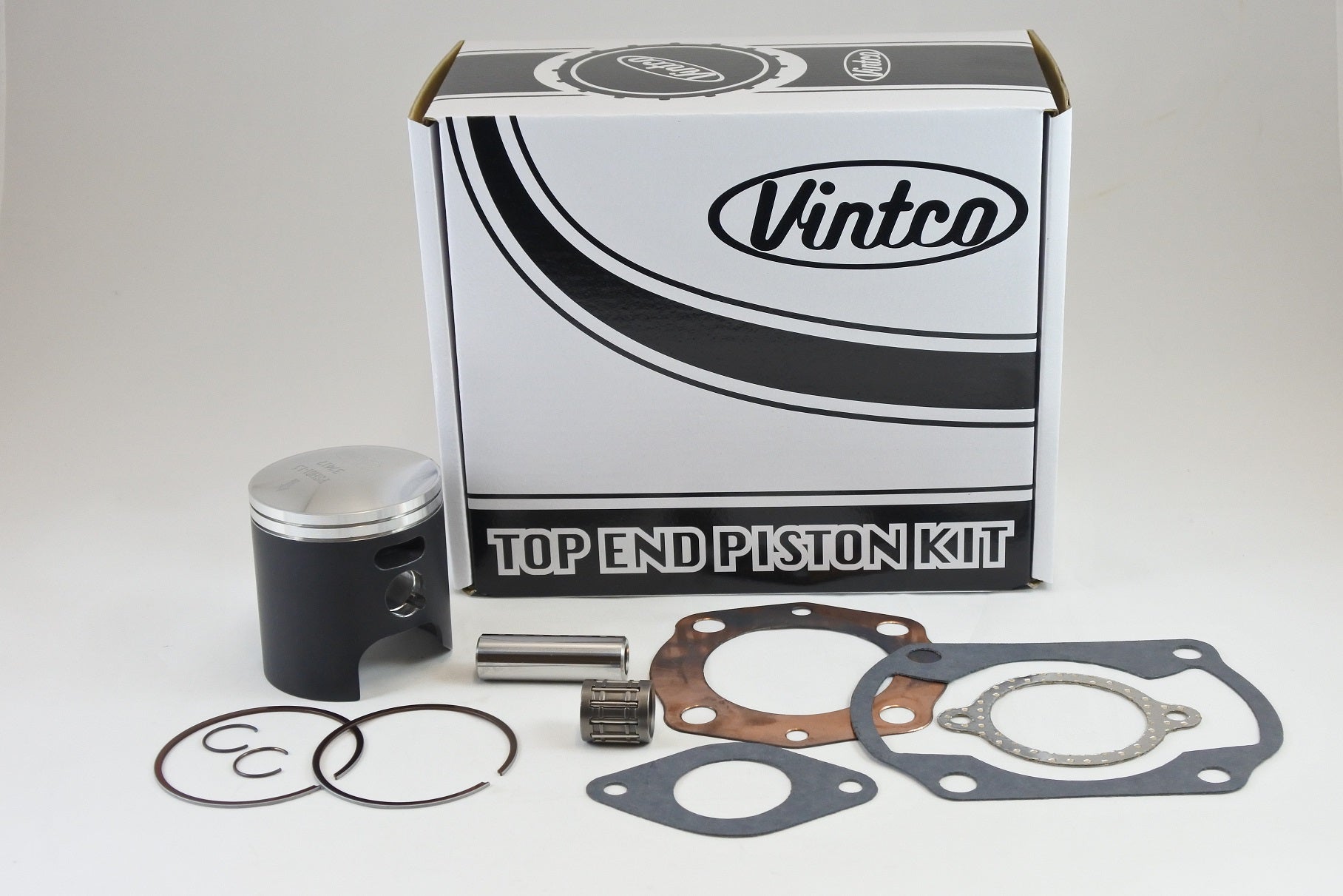 TOP END PISTON KIT 74-78 HONDA CR MT R 125 57.5mm 1.5mm OVER VINTCO KTH01-1.5