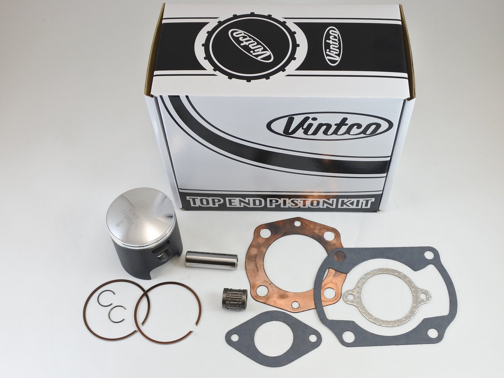 TOP END PISTON KIT 74-78 HONDA CR MT R 125 57.5mm 1.5mm OVER VINTCO KTH01-1.5