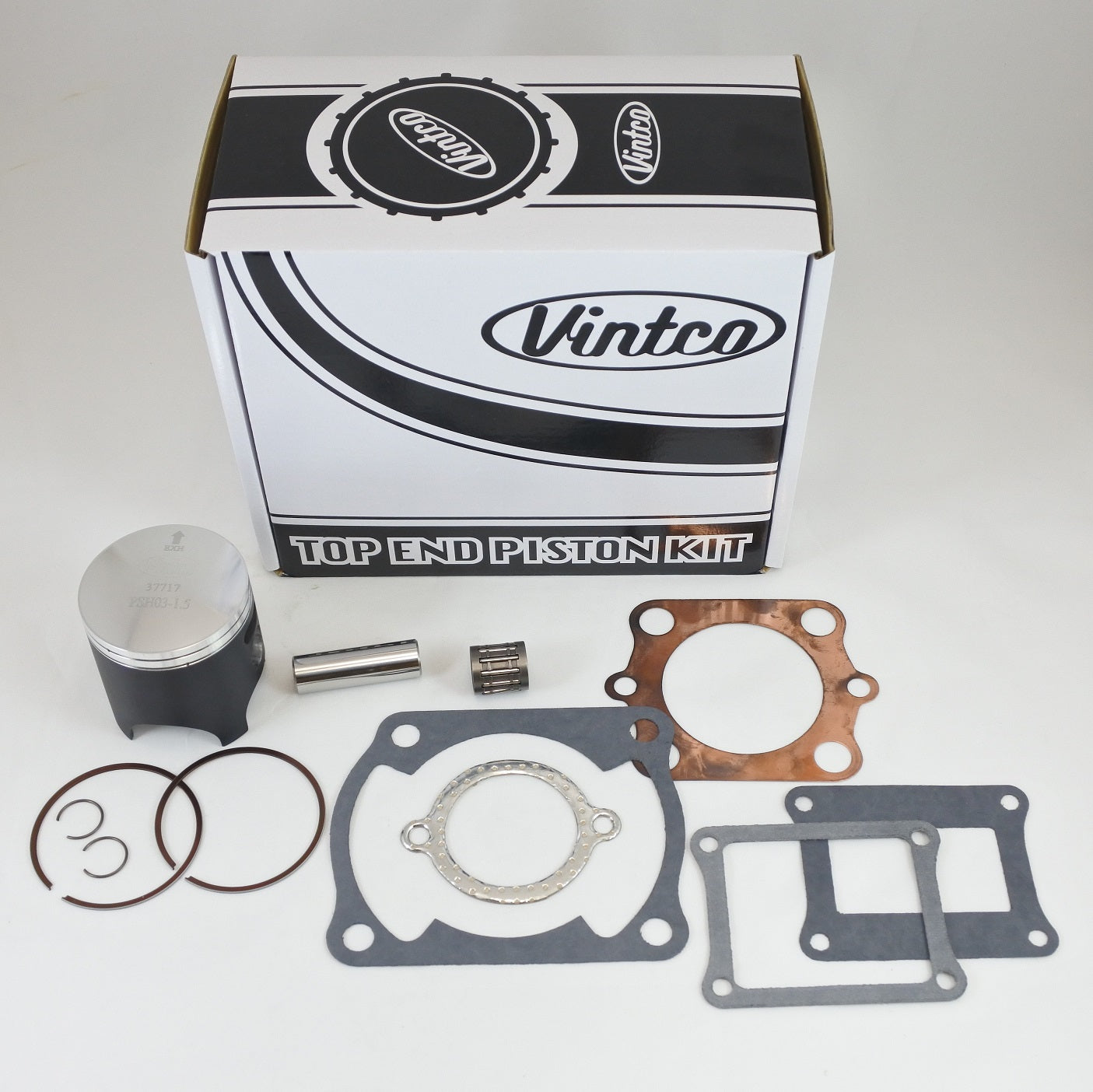 TOP END PISTON KIT 80-80 HONDA CR 125 57.0mm 1.5mm OVER VINTCO KTH04-1.5