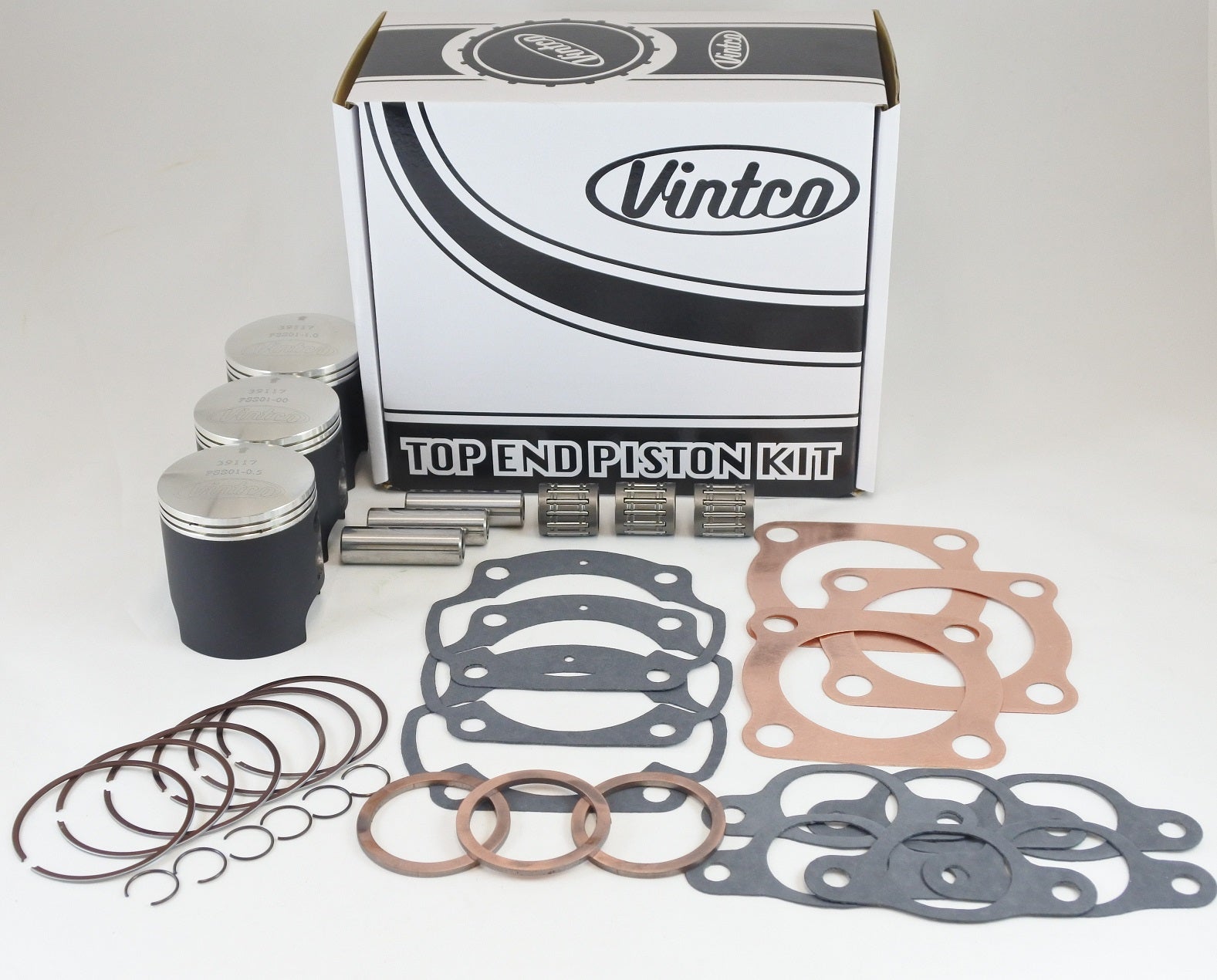 TOP END PISTON KIT 69-73 KAWASAKI H1 500 60.5mm 0.5mm OVER VINTCO KTK01-0.5