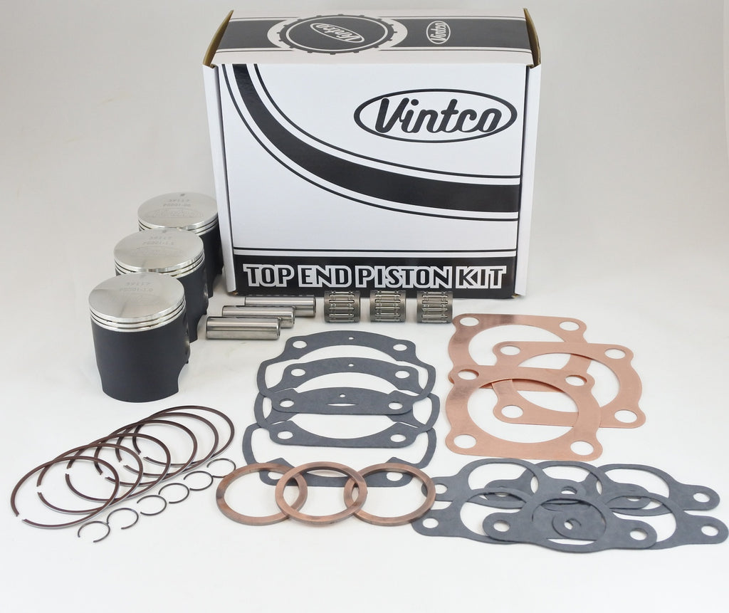 TOP END PISTON KIT 69-73 KAWASAKI H1 500 61.0mm 1mm OVER VINTCO KTK01-1.0