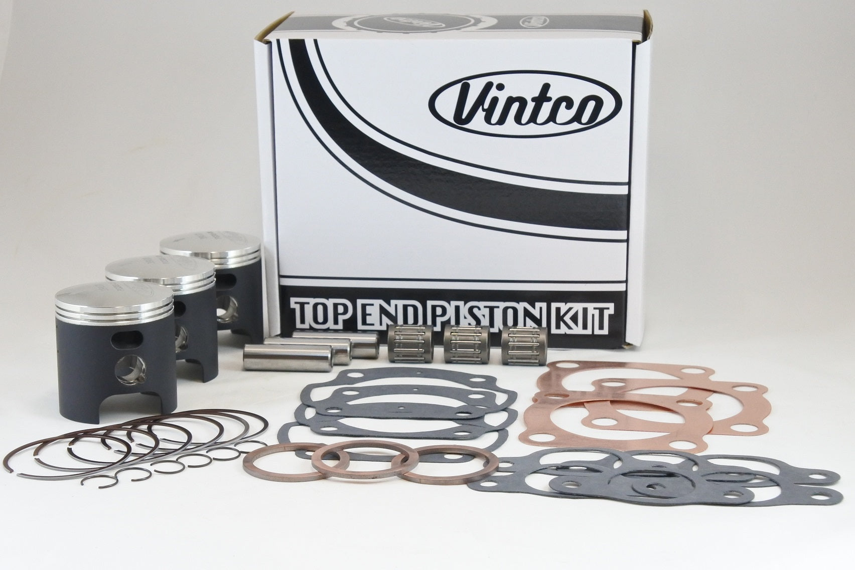 TOP END PISTON KIT 69-73 KAWASAKI H1 500 61.5MM OVER VINTCO KTK01-1.5