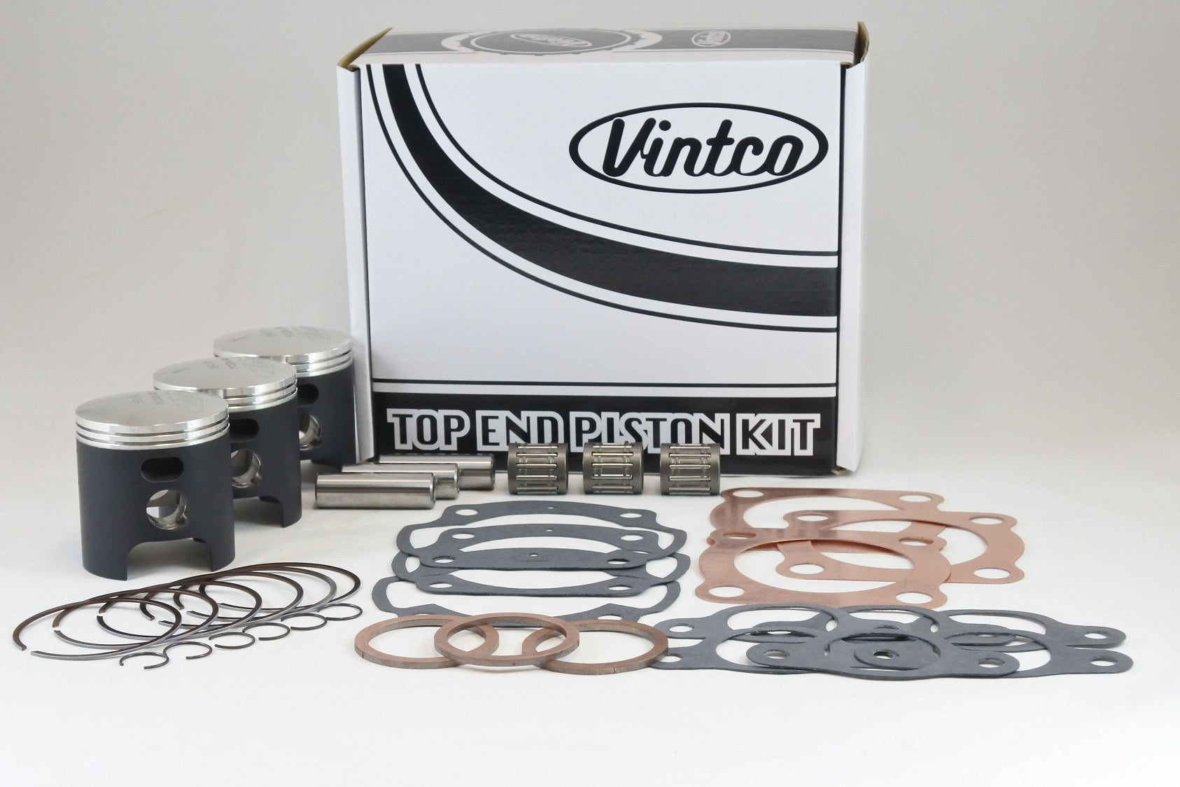 TOP END PISTON KIT 74-76 KAWASAKI H1 KH 500 60.5mm 0.5mm OVER VINTCO KTK02-0.5