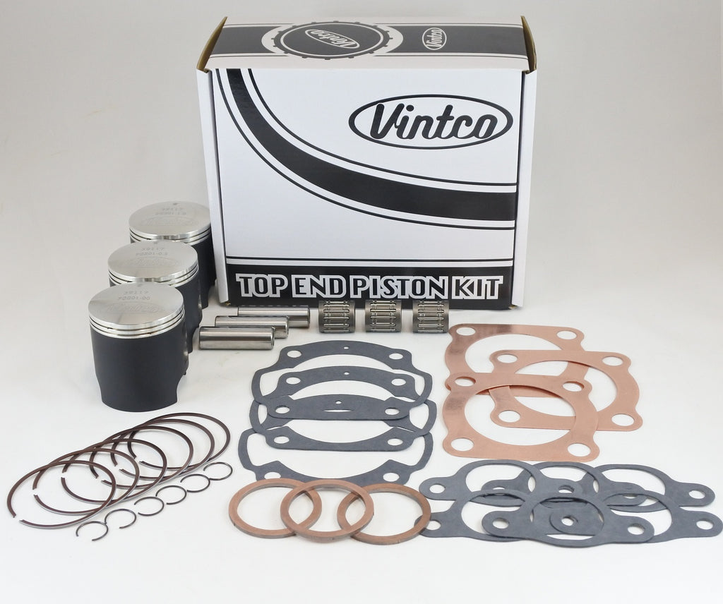 TOP END PISTON KIT 74-76 KAWASAKI H1 KH 500 60.0mm STANDARD VINTCO KTK02-00